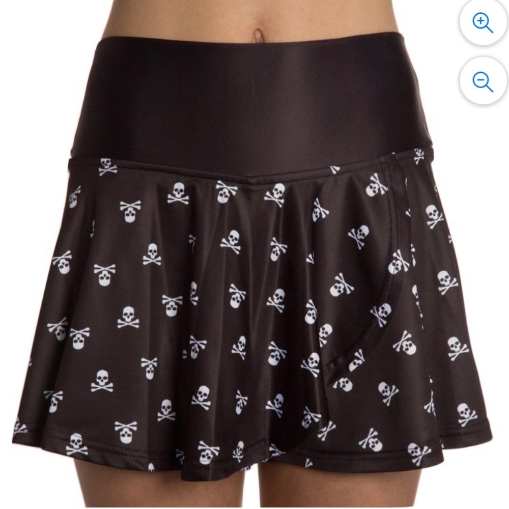 Faye+florie Holly Tennis Skirt/Skort Black Skull X-Small